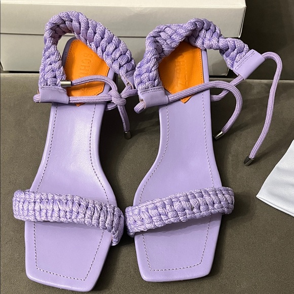 SCHUTZ Lavender Braided Strap Heels - Picture 11 of 11